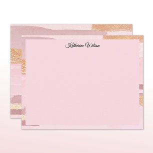 Name    Watercolor Blush Pink Mauve Frame Card