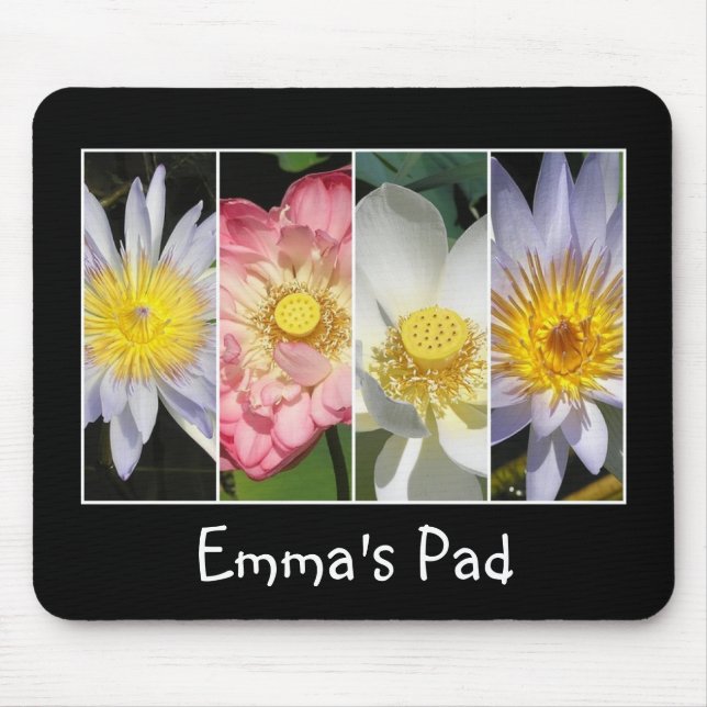 Name Waterlily and Lotus Mouse Pad (Front)