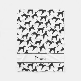 Name white curly coated retriever dogs fleece blanket