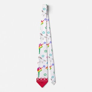 Name white gymnastics rainbows unicorns tie