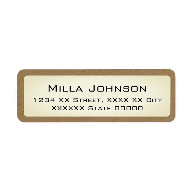 name with brownish border (Front)