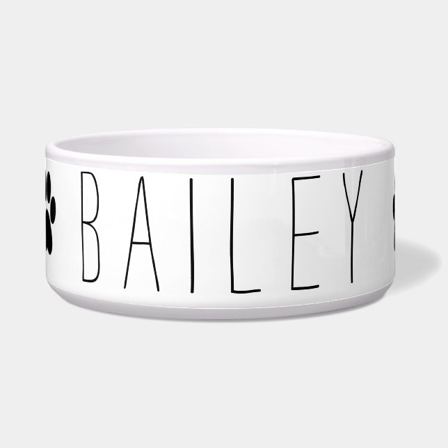 Name with Paw Print (Front)