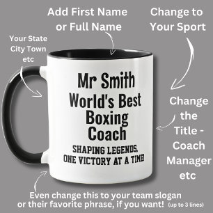Name, Worlds Best Boxing Coach  Mug