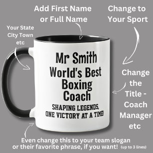 Name, Worlds Best Boxing Coach  Mug