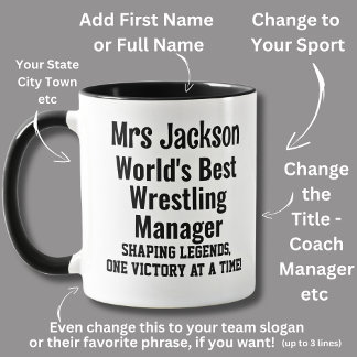 Name, Worlds Best Wrestling Team Manager  Mug
