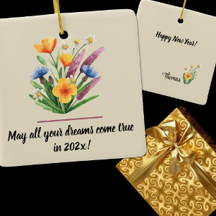 Name, Year-Round Display, 2025 New Year Ceramic Ornament