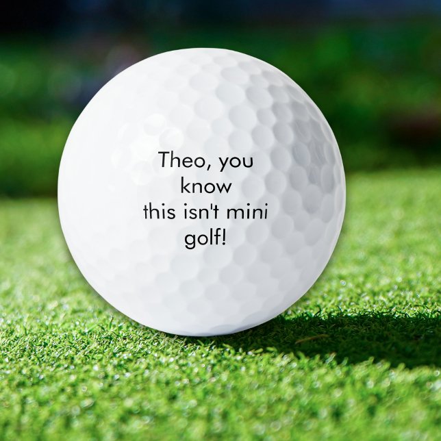 Name, You know this isn't mini golf? Golf Balls (Creator Uploaded)