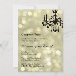 Name your Event Gold Grand Ballroom Invitation