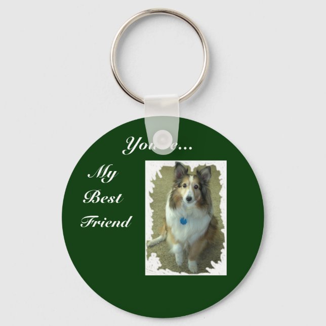 Name Your Keychain Pet Key Chain- Best Friend (Front)
