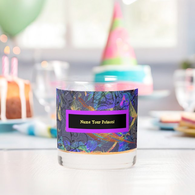 Name Your Poison Whiskey Glass (Insitu (Birthday))