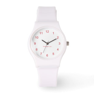 Name Your Women's Sporty White Silicon Watch