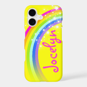 Named 7 letter rainbow yellow iphone case