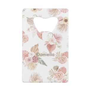 Named Boho Pink Green Florals