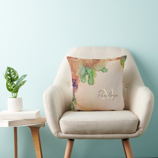 Named Floral  Cushion (Chair)
