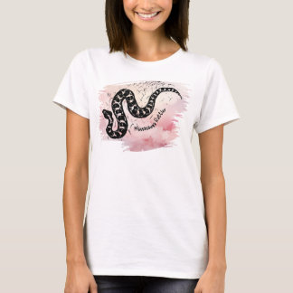 Named I Bite Massasauga Snake on Pink T-Shirt