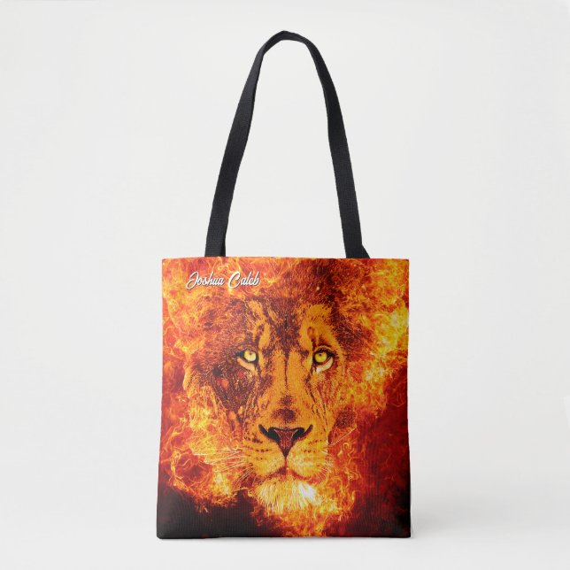 Named Lion of Judah Tote Bag (Front)