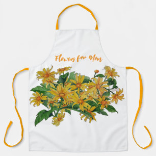Named Orange Daisy Apron