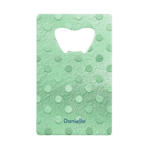 Named Variegated Green Polka Dots