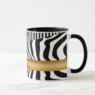 Named Zebra and Stripes Mug