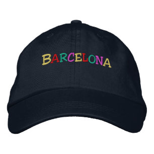 Namedrop Nation_Barcelona multi-coloured Embroidered Hat