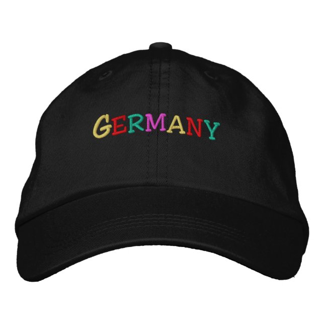 Namedrop Nation_Germany multi-coloured Embroidered Hat (Front)