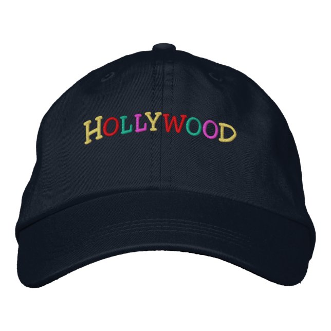 Namedrop Nation_Hollywood multi-coloured Embroidered Hat (Front)