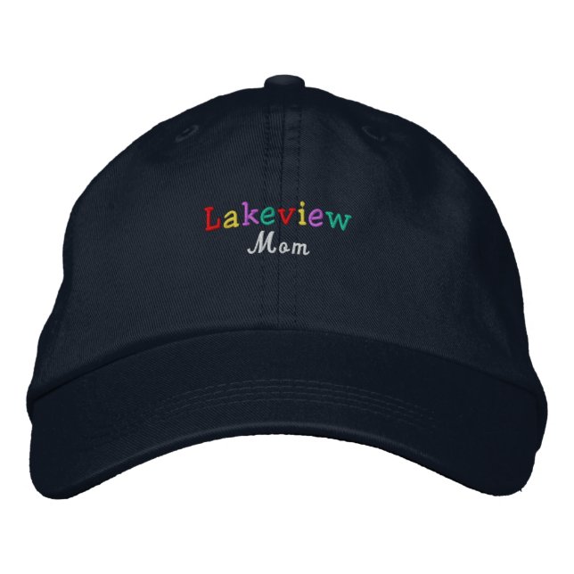 Namedrop Nation_Lakeview Mum Multi-coloured Embroidered Hat (Front)