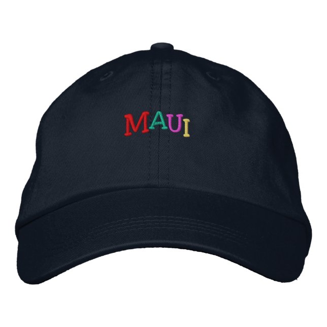 Namedrop Nation_Maui multi-coloured Embroidered Hat (Front)