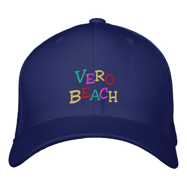 Namedrop Nation_Vero Beach multicolored Embroidered Hat (Front)