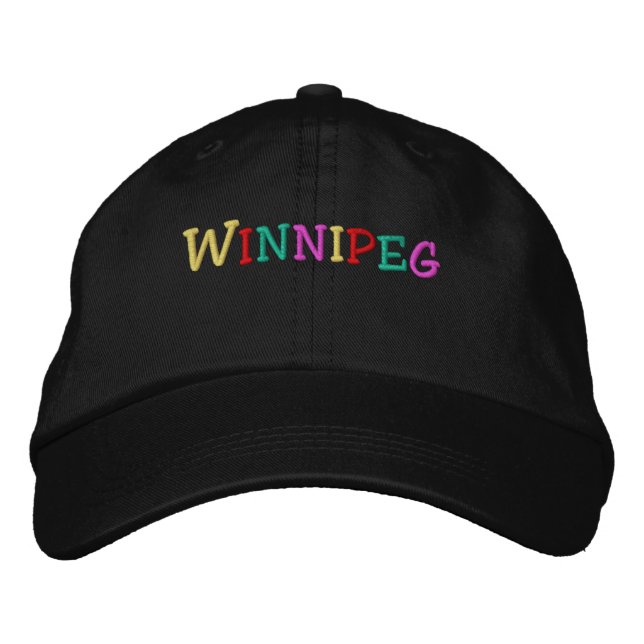 Namedrop Nation_Winnipeg multi-coloured Embroidered Hat (Front)