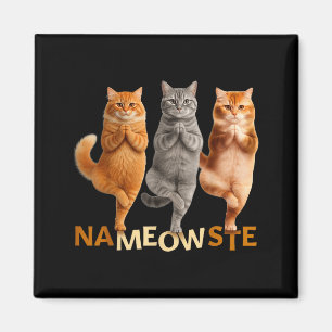 Nameowste Yoga Cat  Magnet