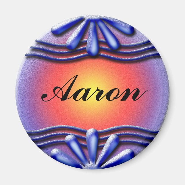 Nameplate Blue Magnet (Front)