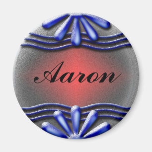 Nameplate Blue Magnet