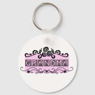 Nameplate Grandma T-shirts and Gifts Key Ring