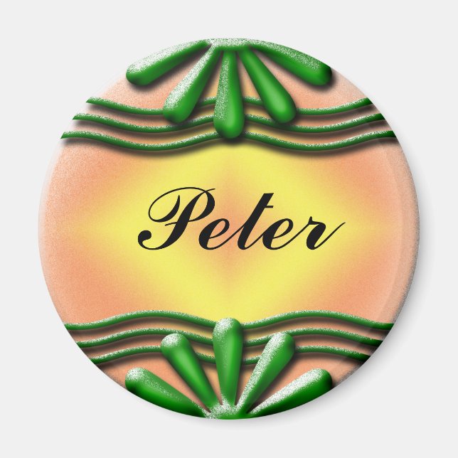 Nameplate Green Magnet (Front)