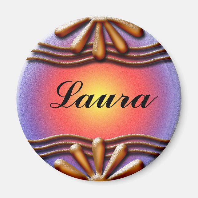 Nameplate Orange Magnet (Front)