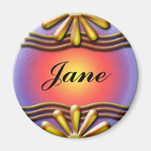 Nameplate Yellow Magnet