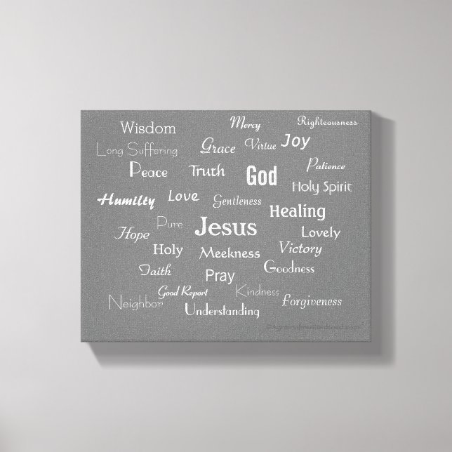 Names Canvas Print (Front)