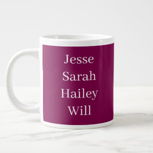 Names Large Coffee Mug