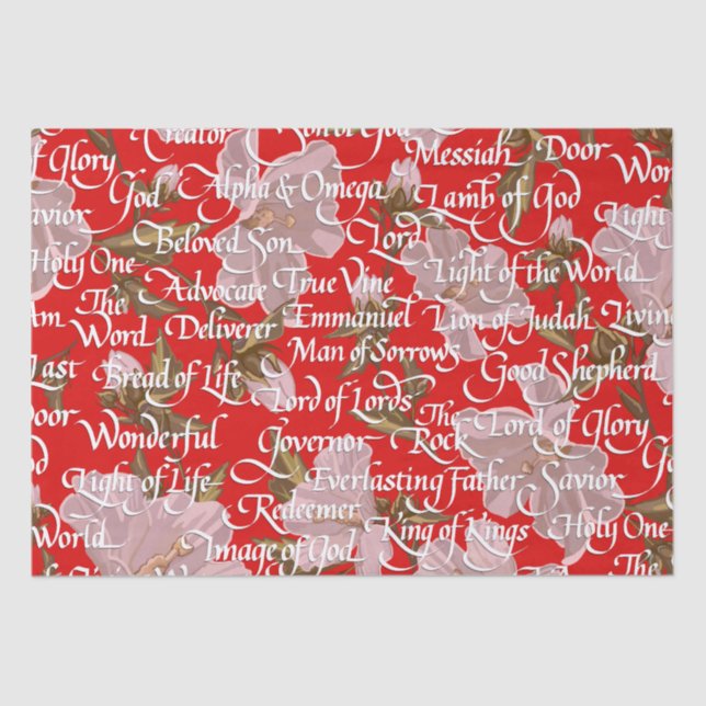 Names of Christ Christmas / Tissue Paper (Front)