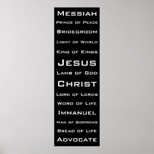 Names of Christ Poster