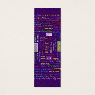 names of God bookmark