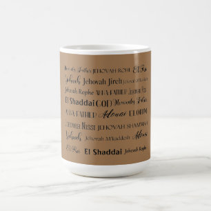 Names of God Coffee Mug (Tan)