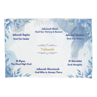 Names Of God Pillowcase Sei 0f 2