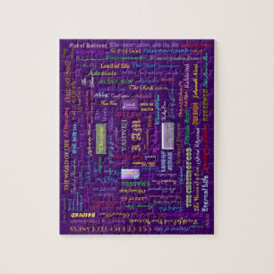 names of God puzzle with tin