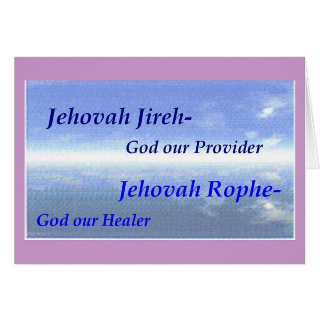 Names of God  Scripture collection (Front Horizontal)