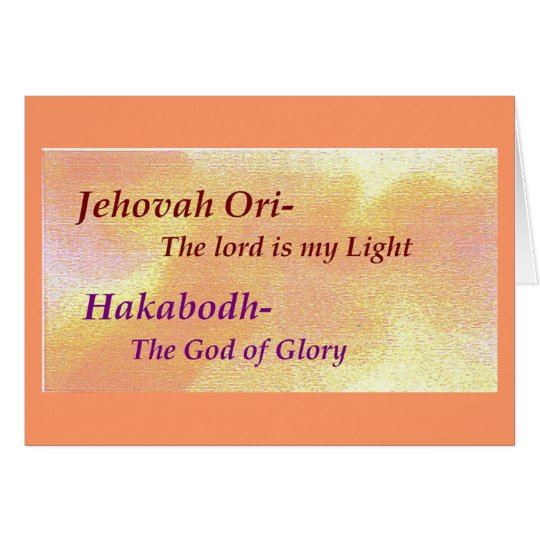 Names of God Scripture collection Card
