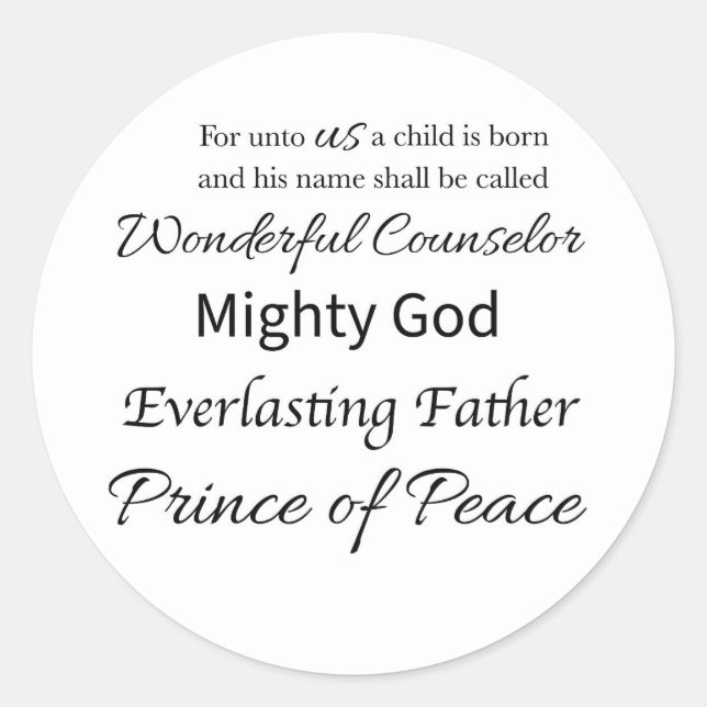 Names of God Sticker (Front)