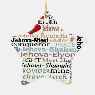 Names of God-Subway Art Ceramic Tree Decoration