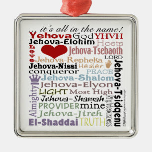 Names of God-Subway Art Metal Tree Decoration
